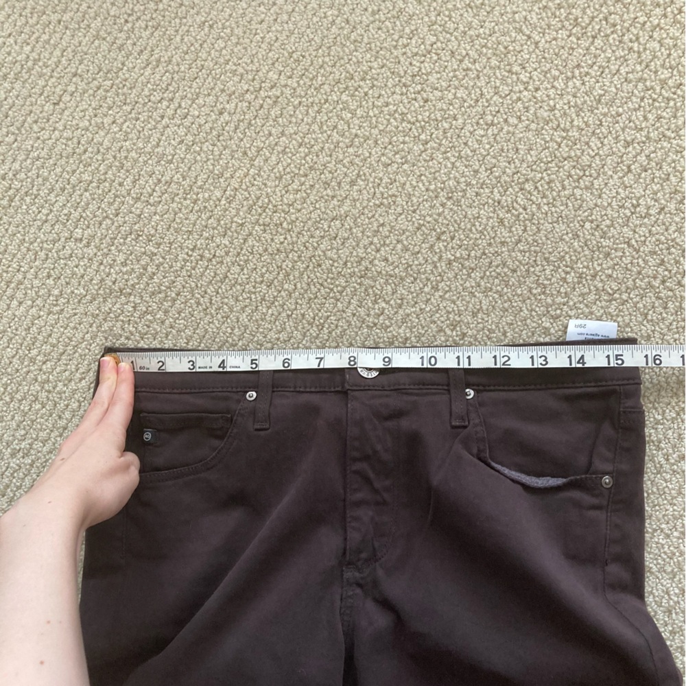 Adriano Goldschmied Black The Prima Cigarette Leg Skinny Jeans Pants Size 29R - Picture 5 of 10